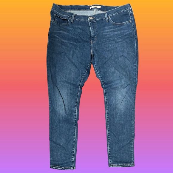 Plus Size Levi’s 310 Super Shaping Skinny  Jeans Size 18W - Picture 1 of 5